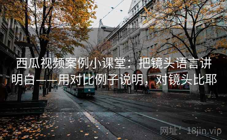 西瓜视频案例小课堂：把镜头语言讲明白——用对比例子说明，对镜头比耶
